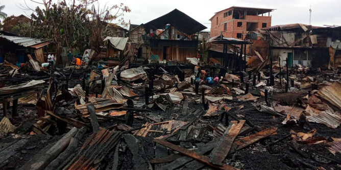 Incendio en Bocas de Satinga, Olaya Herrera