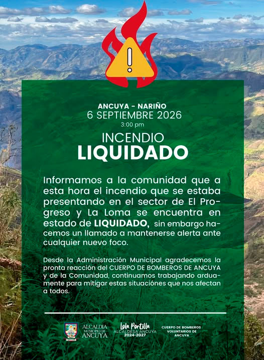 Incendio forestal liquidado