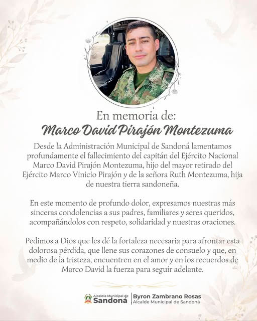 Mensaje de la Alcaldía de Sandoná
