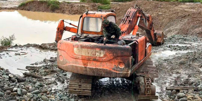 Minería ilegal en Barbacoas