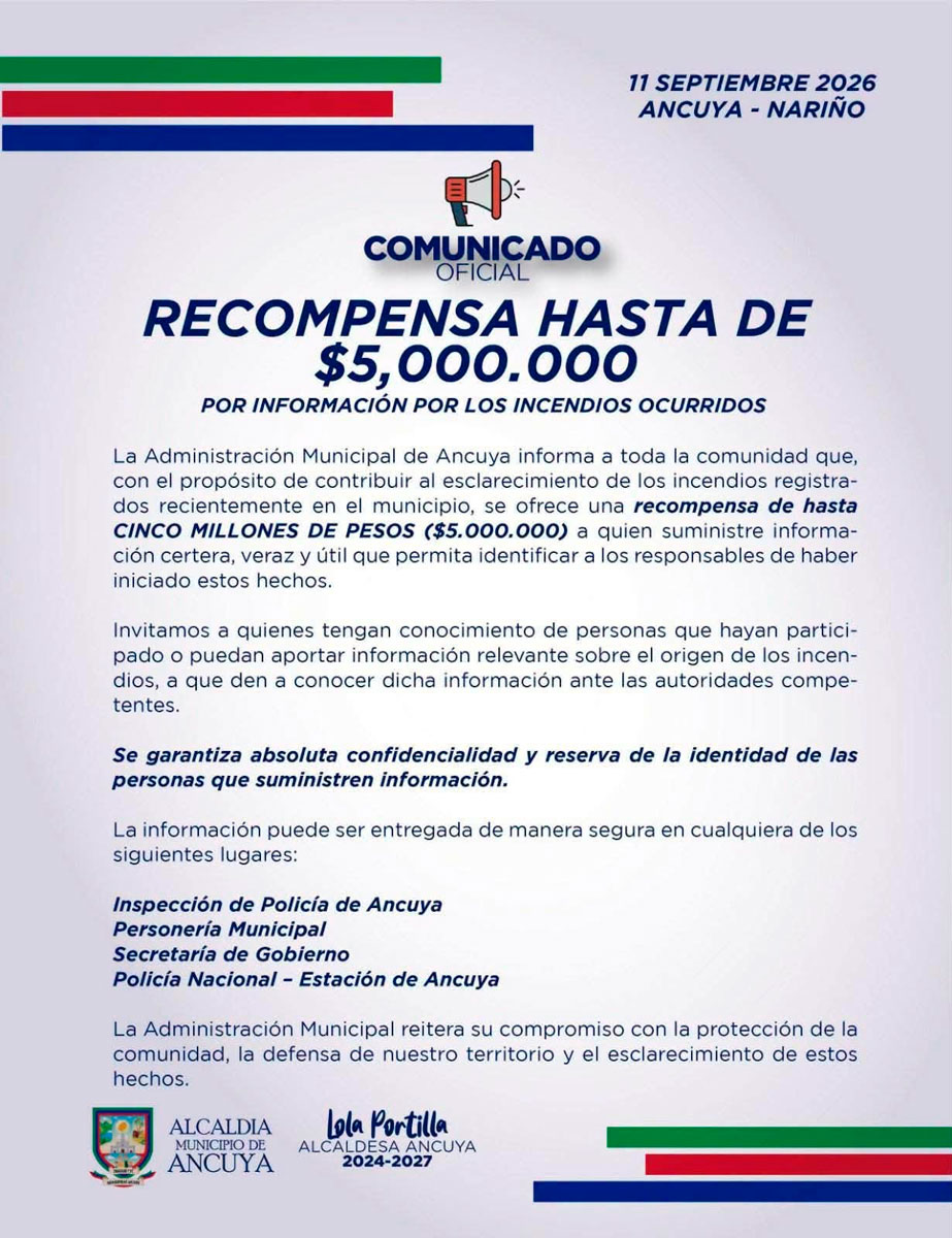 Recompensa por información