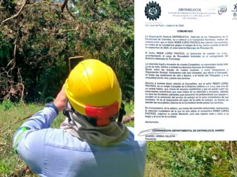 Retención de trabajador de Cedenar en Policarpa