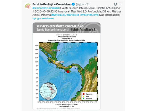 Sismo en Panamá